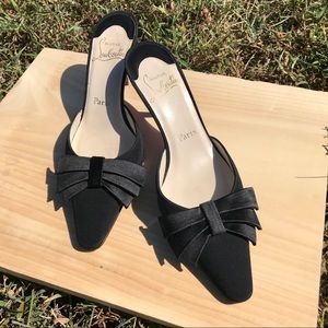 Authentic Christian Louboutin Kitten Heel Mules